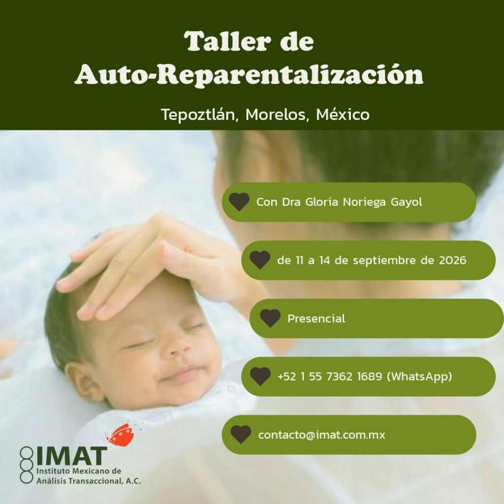 11 al 14 de septiembre de 2026
Informes: contacto@imat.com.mx

Psicoterapeuta: Dra. Gloria Noriega Gayol.